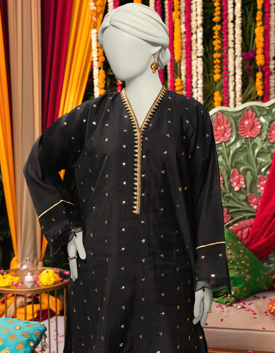 BLACK PAPER COTTON KURTI | JJLK-W-JWS-24-3085 FB/BLINK-01 - Image 2