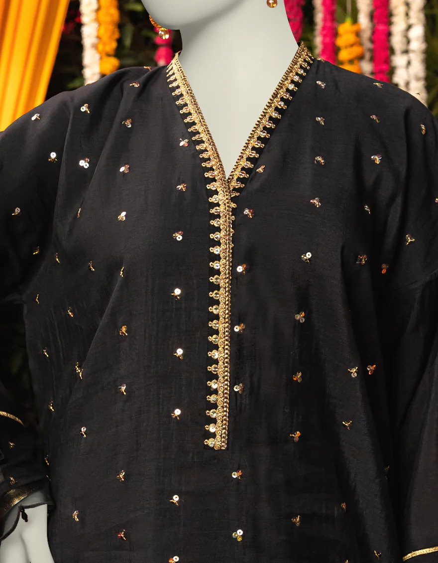 BLACK PAPER COTTON KURTI | JJLK-W-JWS-24-3085 FB/BLINK-01 - Image 3