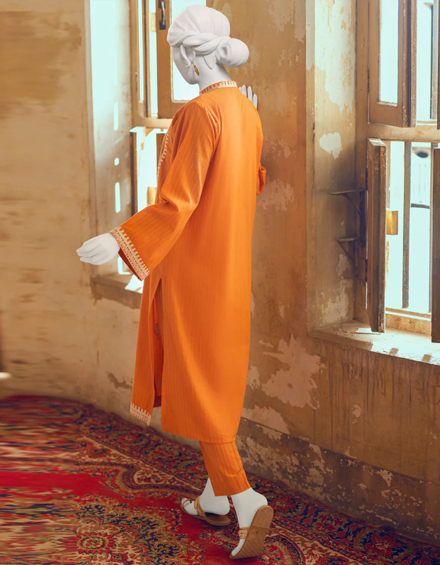 RUST PLAIN KURTI | JJLK-W-JWS-US-22-3021 FB/EMK-013 - Image 2