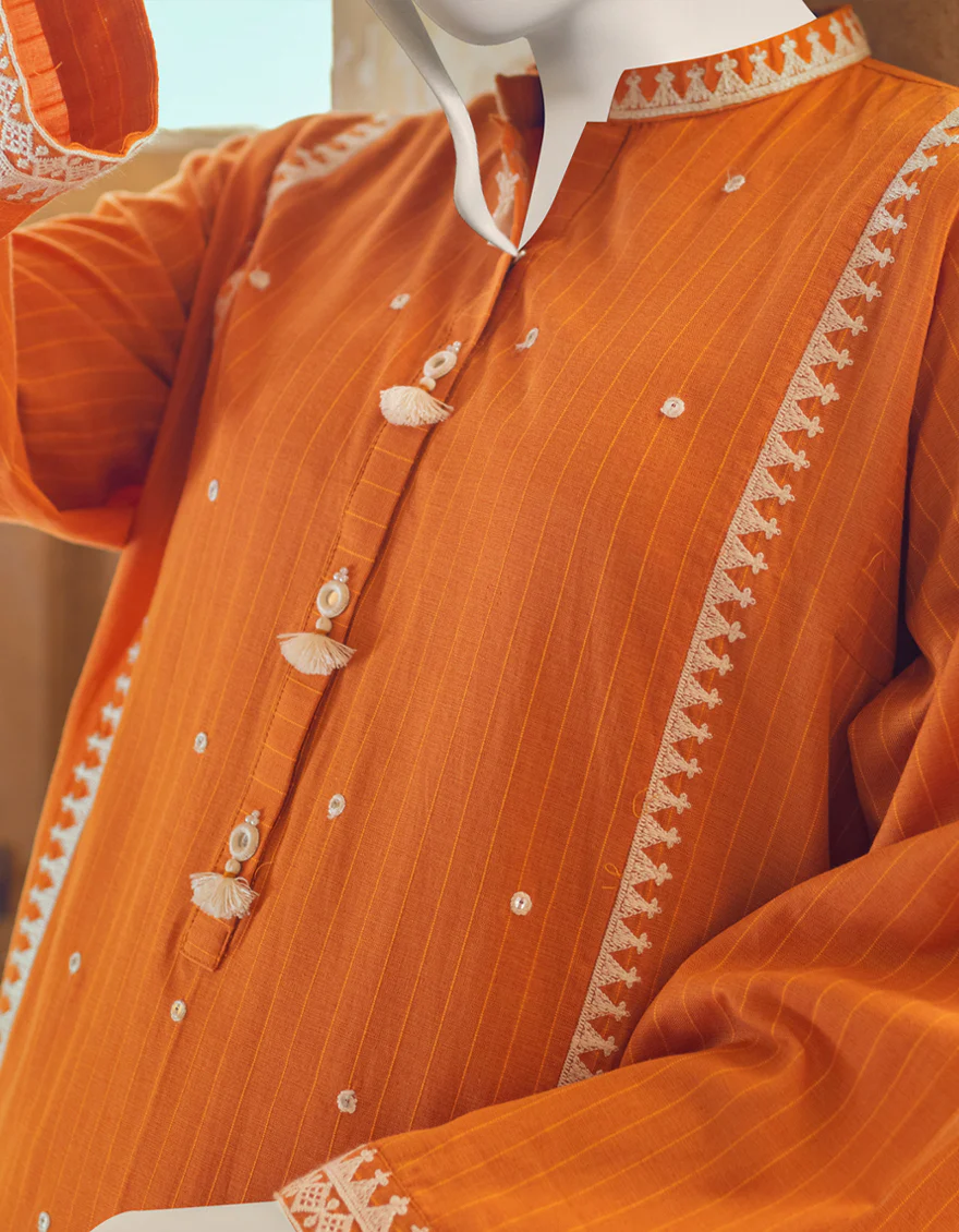RUST PLAIN KURTI | JJLK-W-JWS-US-22-3021 FB/EMK-013 - Image 4