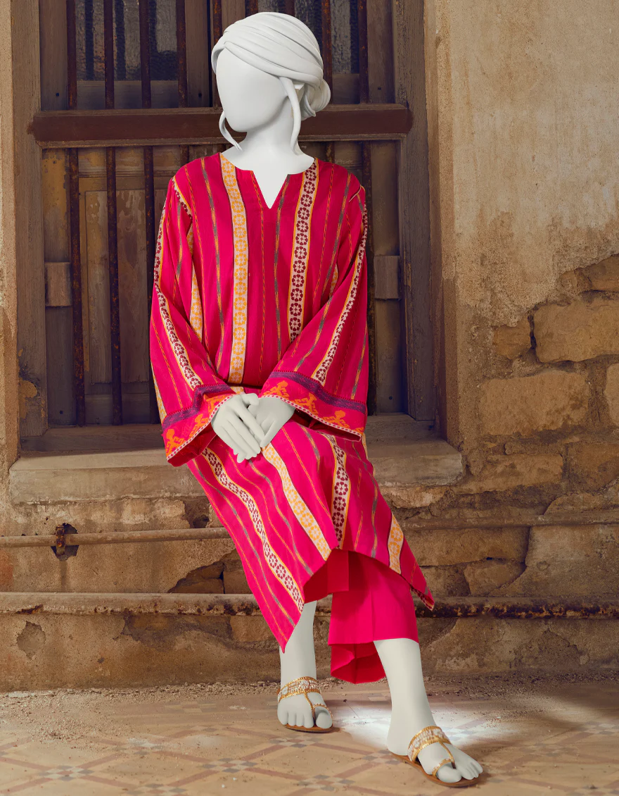 PINK JACQUARD KURTI | JJLK-W-JWS-US-22-3023 FB/V-WARP-002 - Image 4