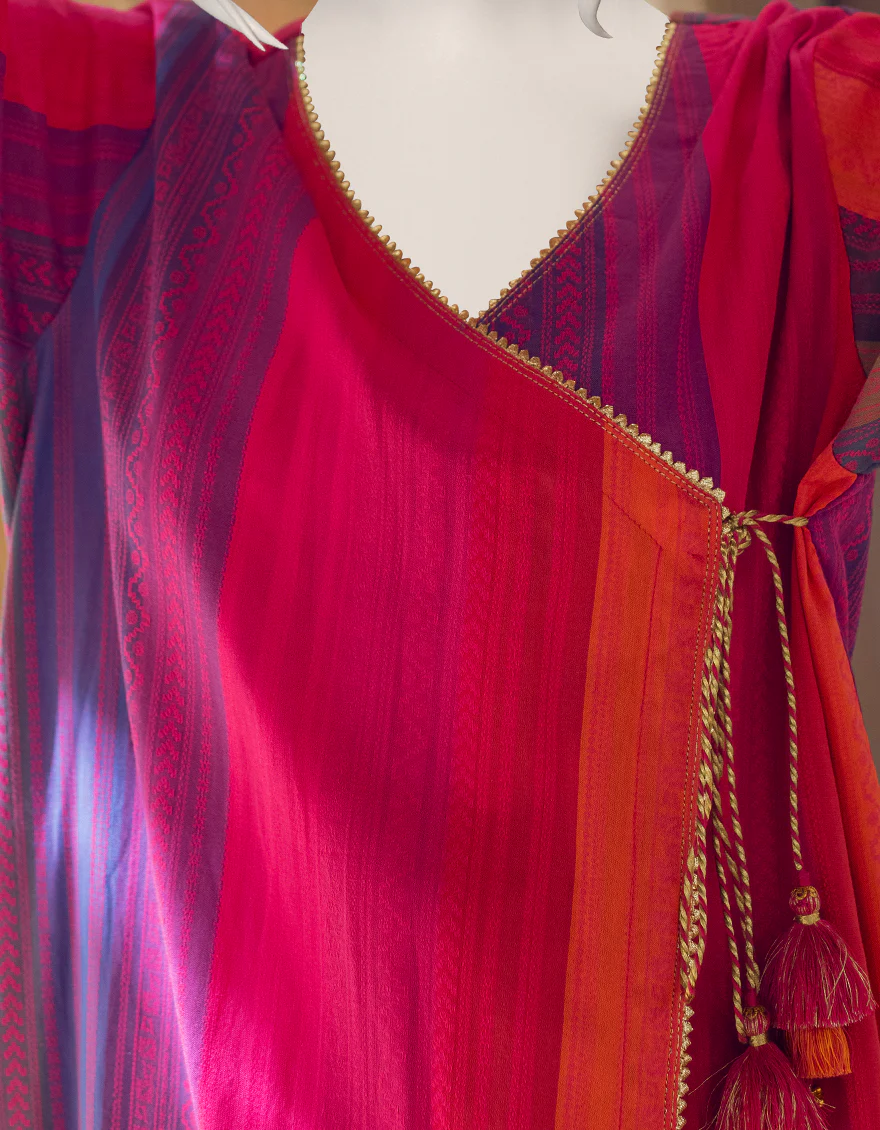 MULTICOLOR JACQUARD KURTI | JJLK-W-JWS-US-22-3029 FB/V-WARP-008 - Image 3