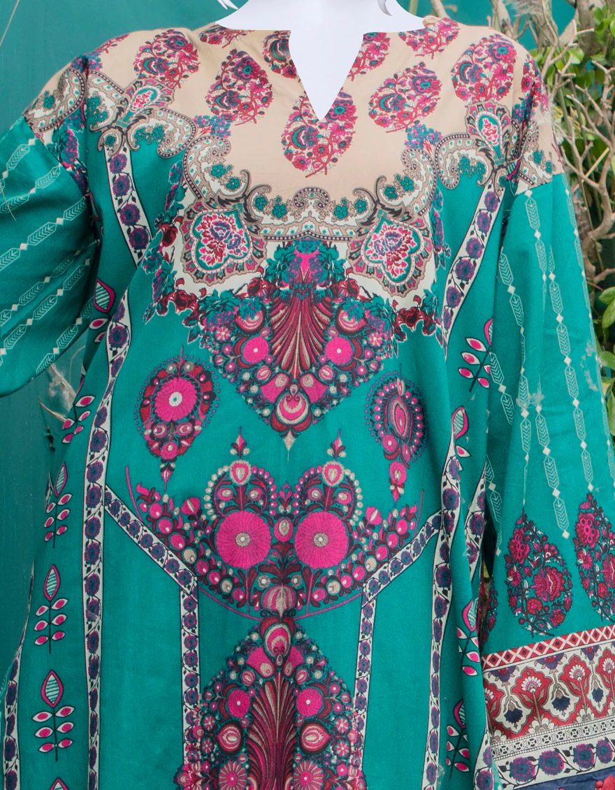GREEN LAWN KURTI | JJLK-W-JWS-US-22-3039 FB/FOREST-100 - Image 3