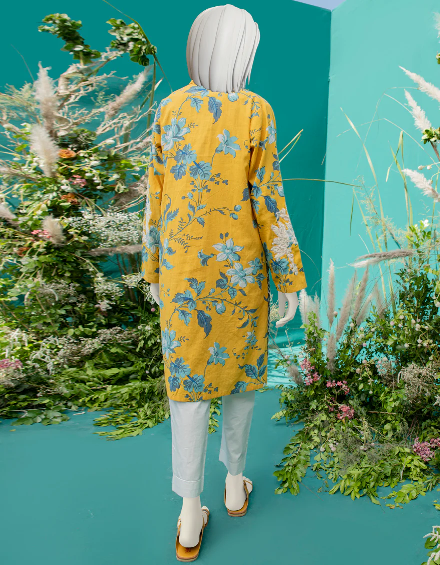 YELLOW LAWN KURTI | JJLK-W-JWS-US-22-3044 FB/MAJESTY - Image 2