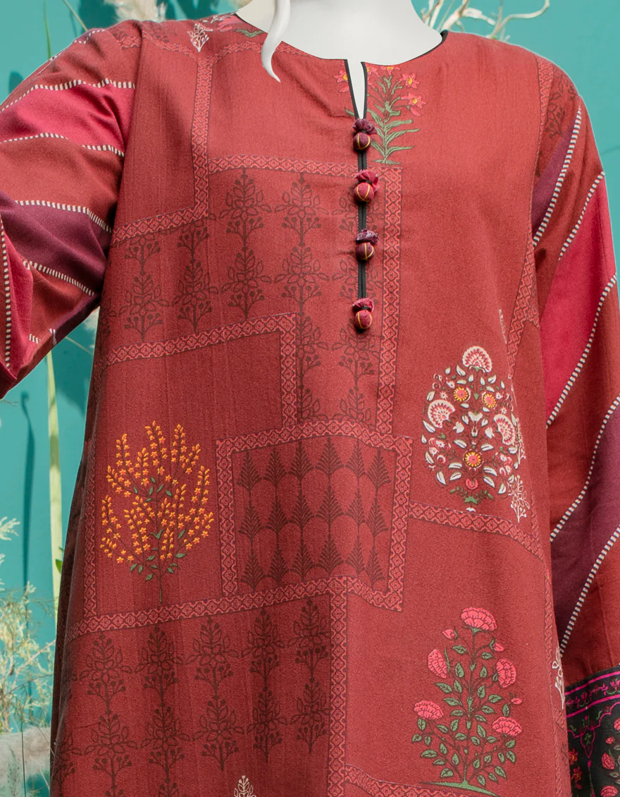 MAROON KARANDI KURTI | JJLK-W-JWS-US-22-3051 FB/COLA - Image 3