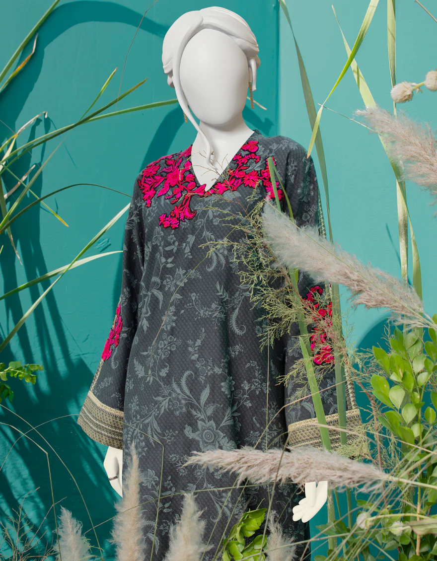 GREY LAWN KURTI | JJLK-W-JWS-US-22-3069 FB/MAROONED - Image 4