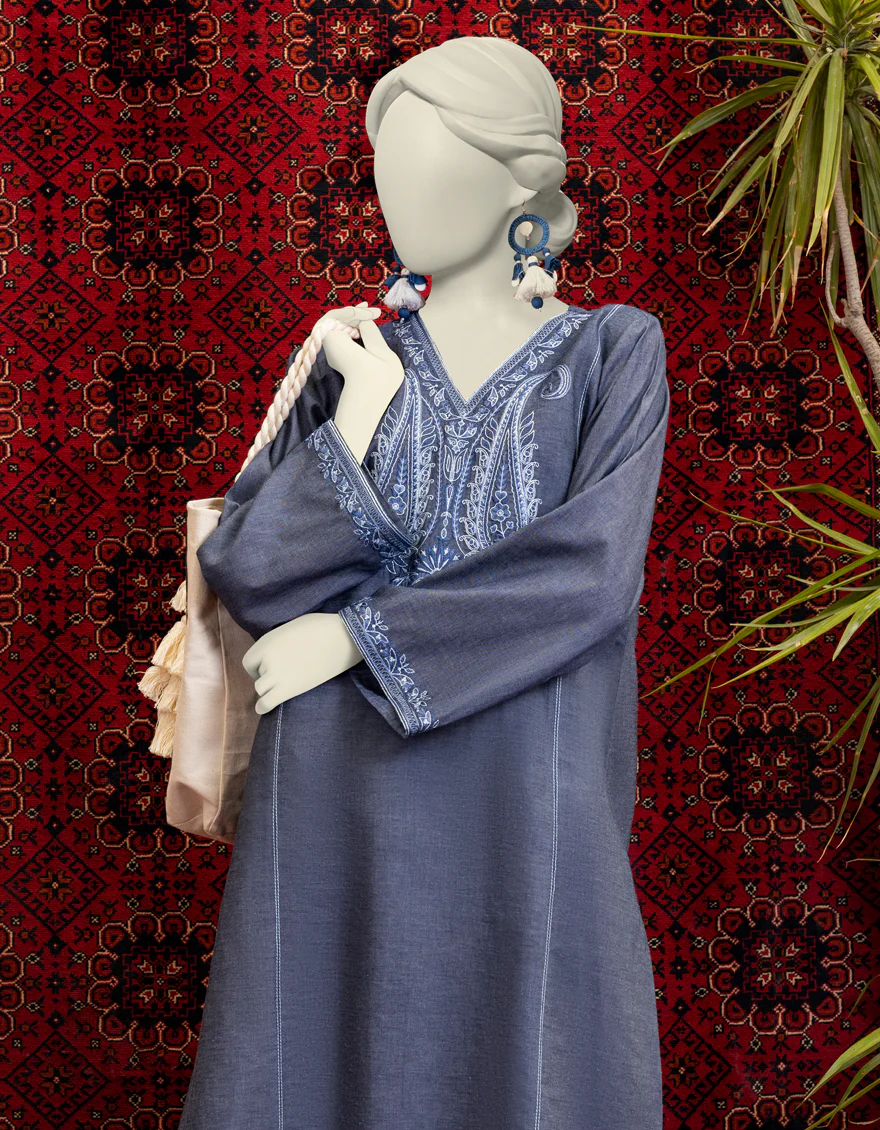 BLUE DENIM KURTI | JJLK-W-JWS-US-23-3050 FB/DENIM-1 - Image 3