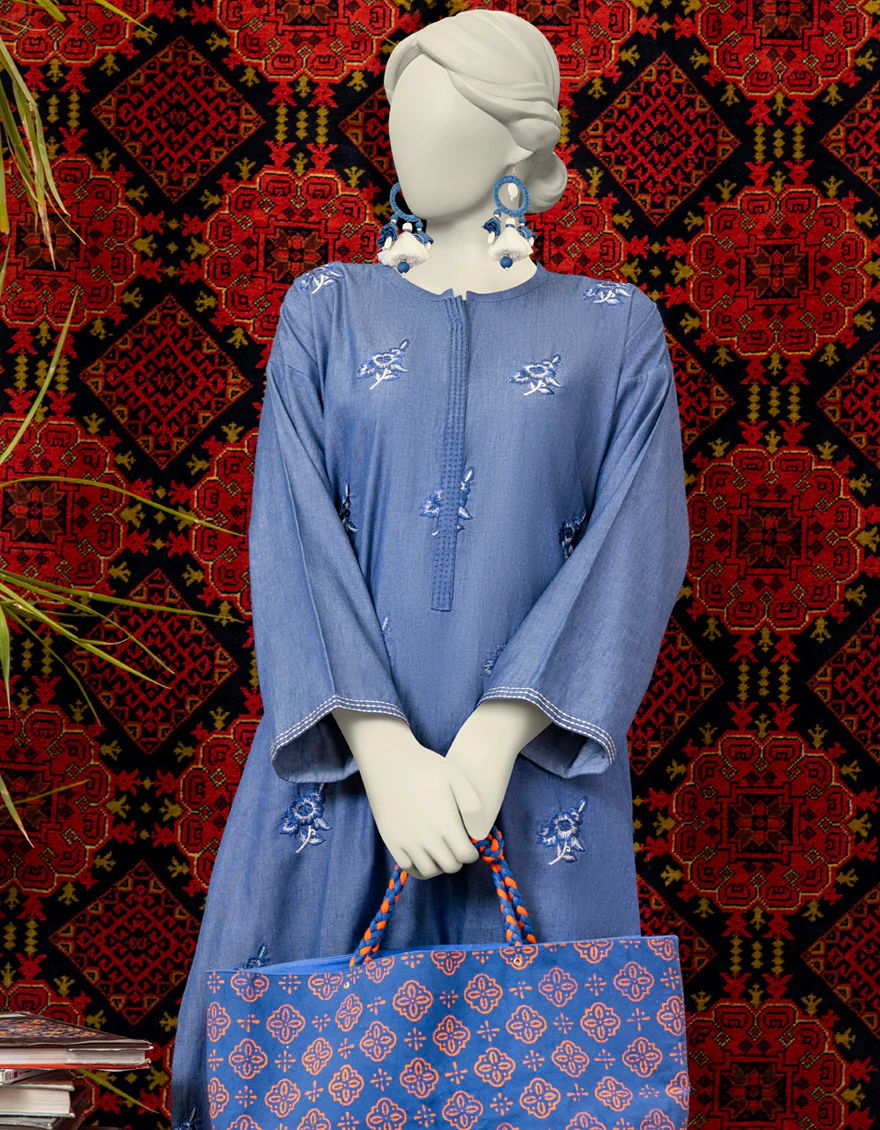 BLUE DENIM KURTI | JJLK-W-JWS-US-23-3052 FB/DENIM-3 - Image 3