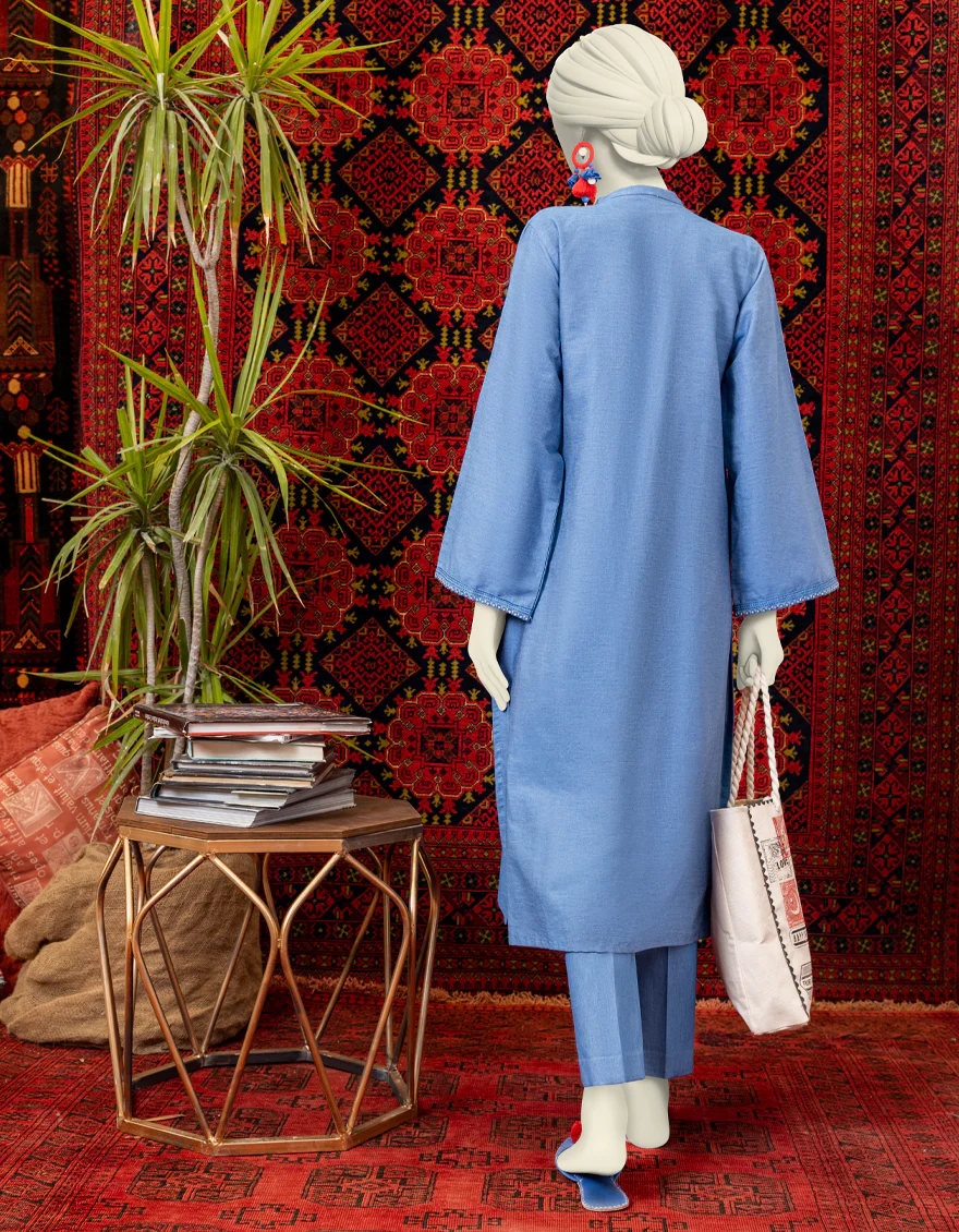 BLUE DENIM KURTI | JJLK-W-JWS-US-23-3053 FB/DENIM-4 - Image 2