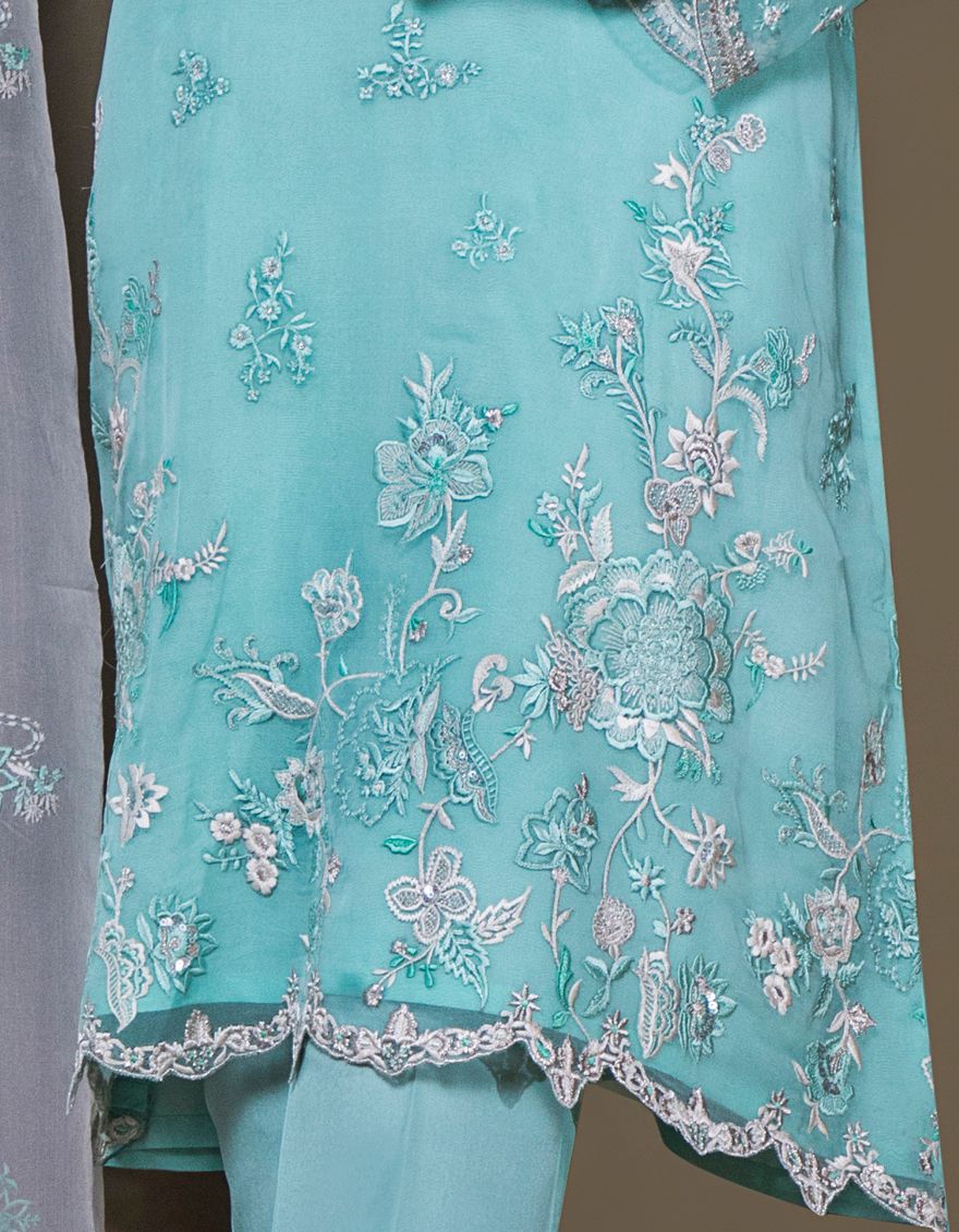 FEROZI ORGANZA 3PC UNSTITCHED | JJLS-S-JFU-US-21-704 FB/MF-663 - Image 4