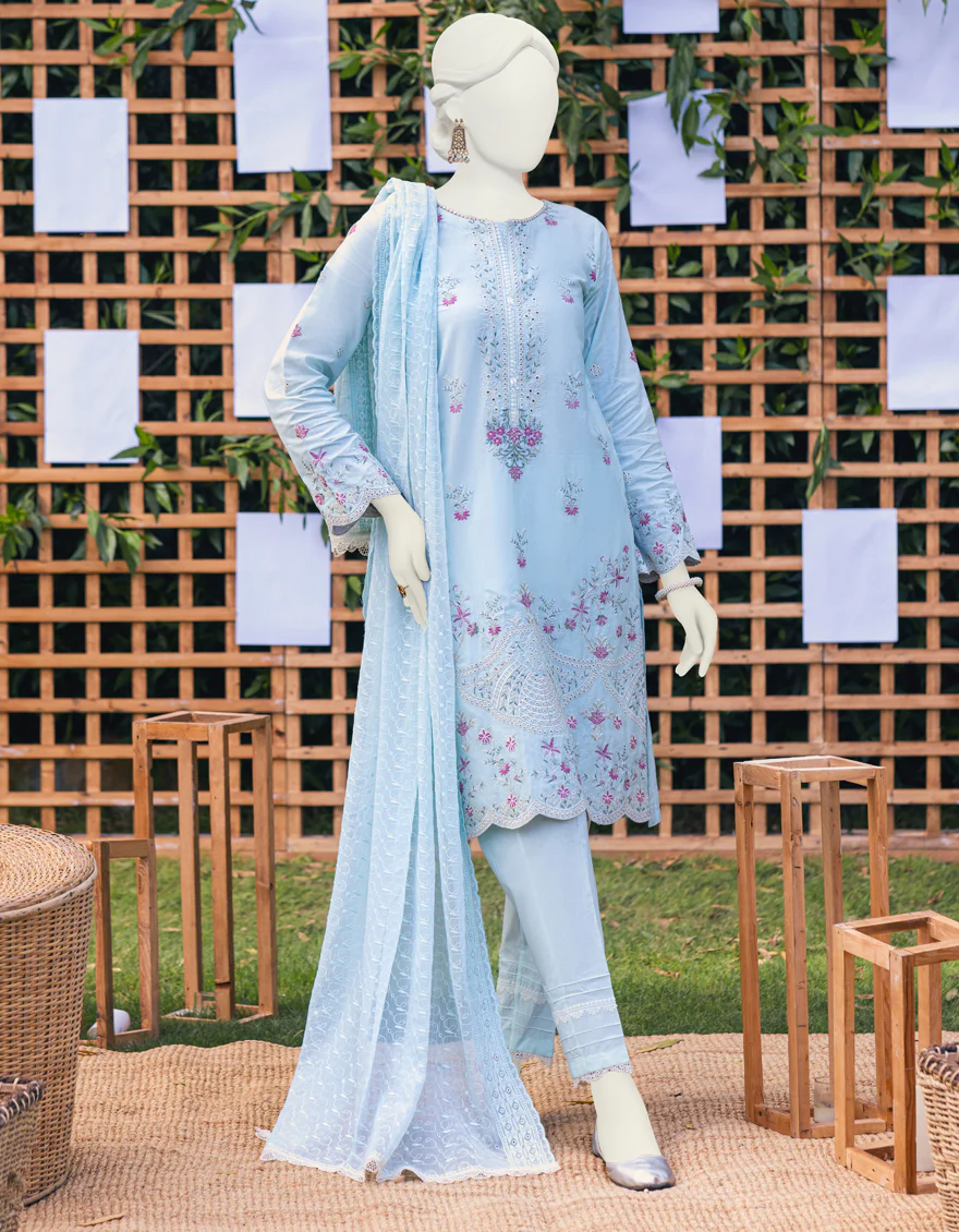 AQUA LAWN 3PC UNSTITCHED | JJLS-S-JPUS-US-23-610 JN-396 - Image 3