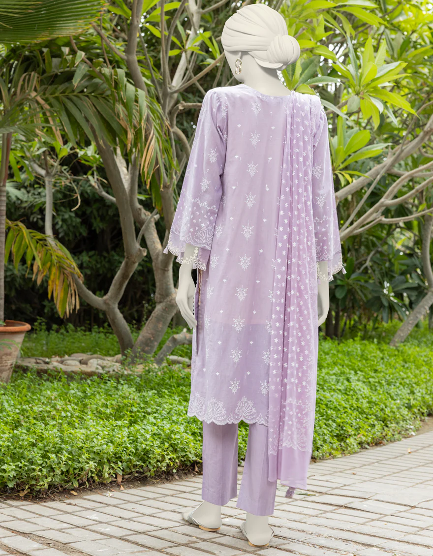 PURPLE LAWN 3PC UNSTITCHED | JJLS-S-JPW-24-021 FB/PASTE PRINT-1 - Image 2
