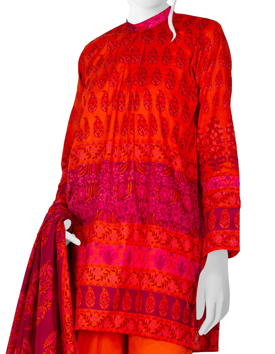 ORANGE LIMINAL 3PC UNSTITCHED | JJLS-S-JPW-US-21-1705 FB/RETRONIC - Image 2