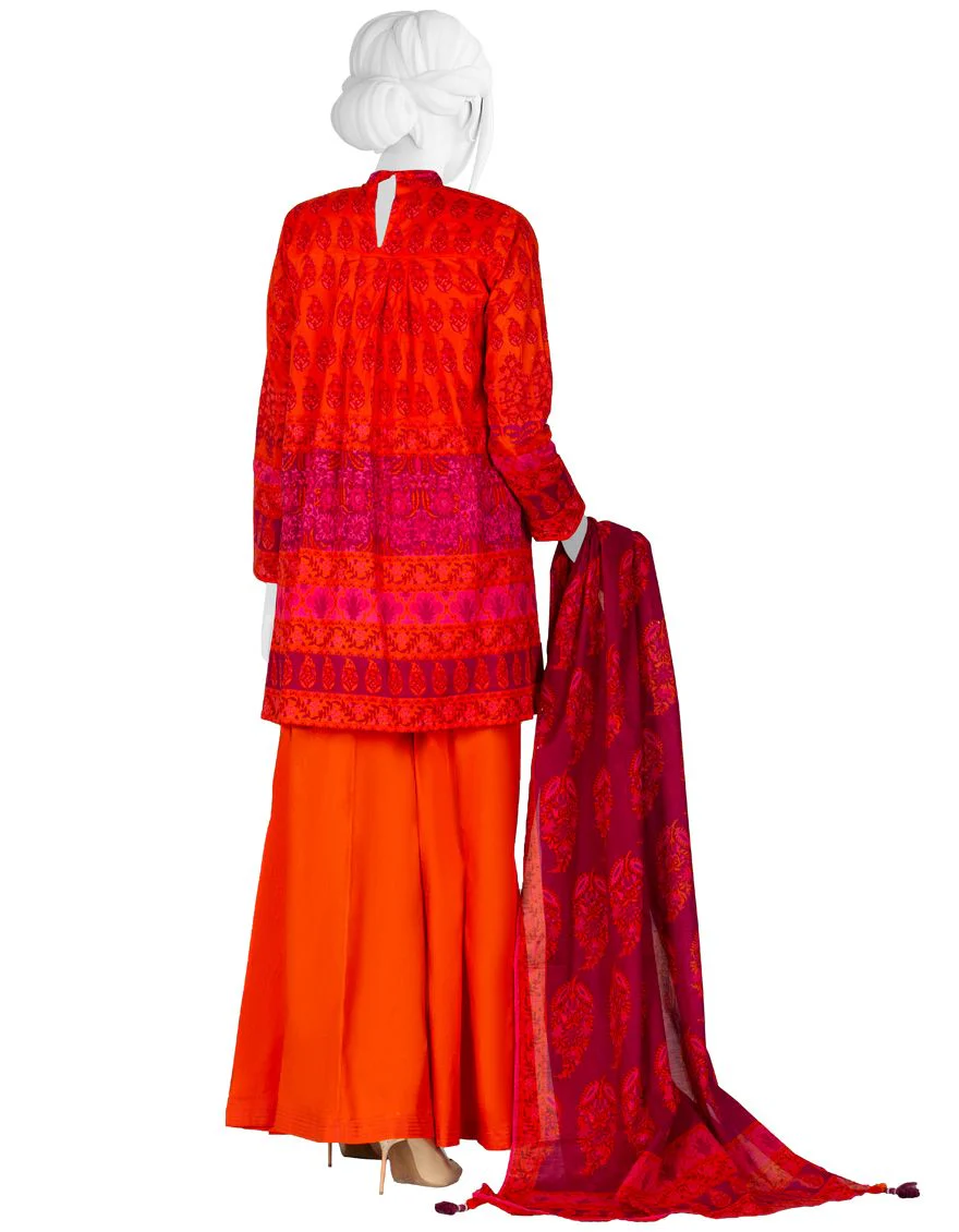 ORANGE LIMINAL 3PC UNSTITCHED | JJLS-S-JPW-US-21-1705 FB/RETRONIC - Image 3