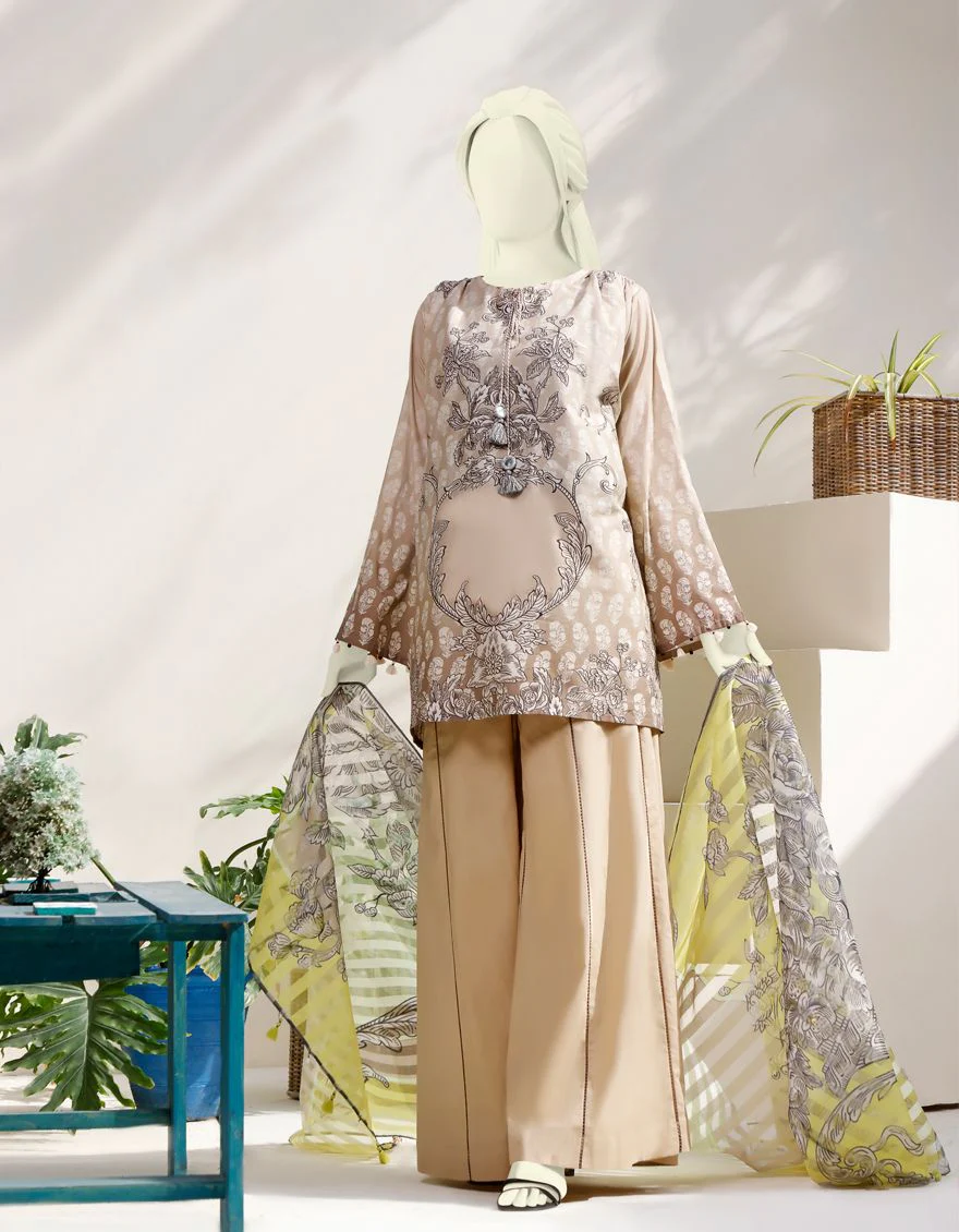 LIGHT KHAKI LIMINAL 3PC UNSTITCHED | JJLS-S-JPW-US-21-1711 FB/INIKO - Image 2