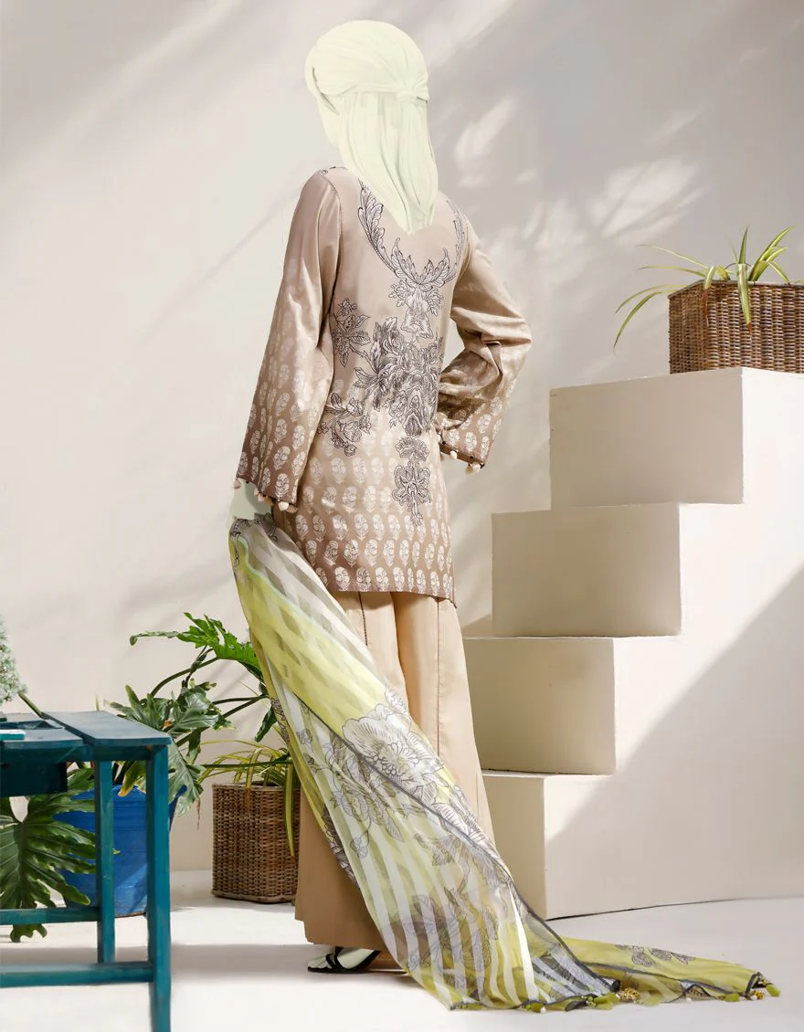 LIGHT KHAKI LIMINAL 3PC UNSTITCHED | JJLS-S-JPW-US-21-1711 FB/INIKO - Image 5