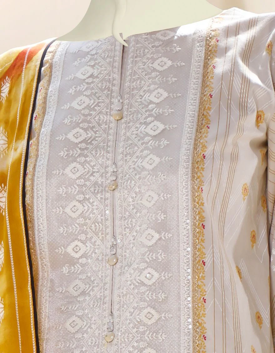 OFF WHITE LIMINAL 3PC UNSTITCHED | JJLS-S-JPW-US-21-1712 FB/GLORY - Image 3