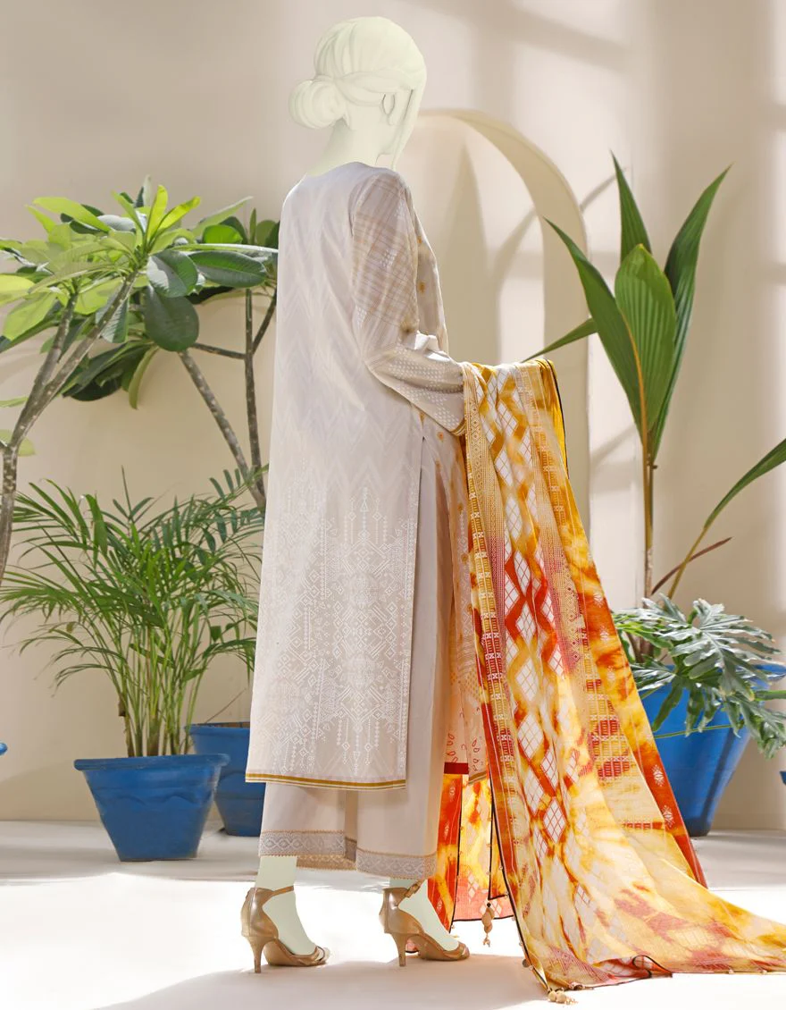 OFF WHITE LIMINAL 3PC UNSTITCHED | JJLS-S-JPW-US-21-1712 FB/GLORY - Image 5