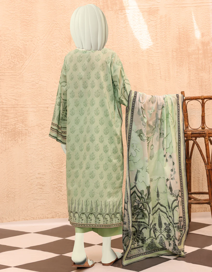 GREEN LAWN 3PC UNSTITCHED | JJLS-S-JPW-US-22-002 FB/MEHRAB E MEHR - Image 2
