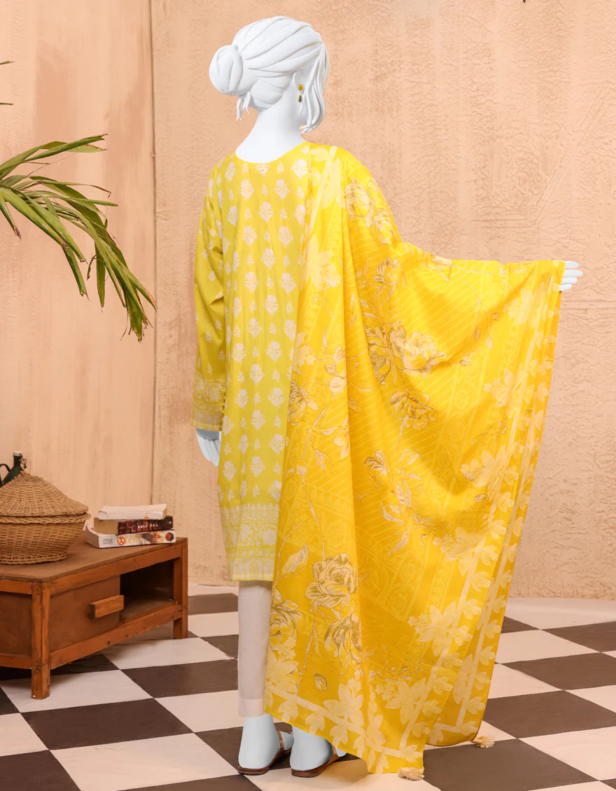YELLOW LAWN 3PC UNSTITCHED | JJLS-S-JPW-US-22-003 FB/ISIDORE - Image 2