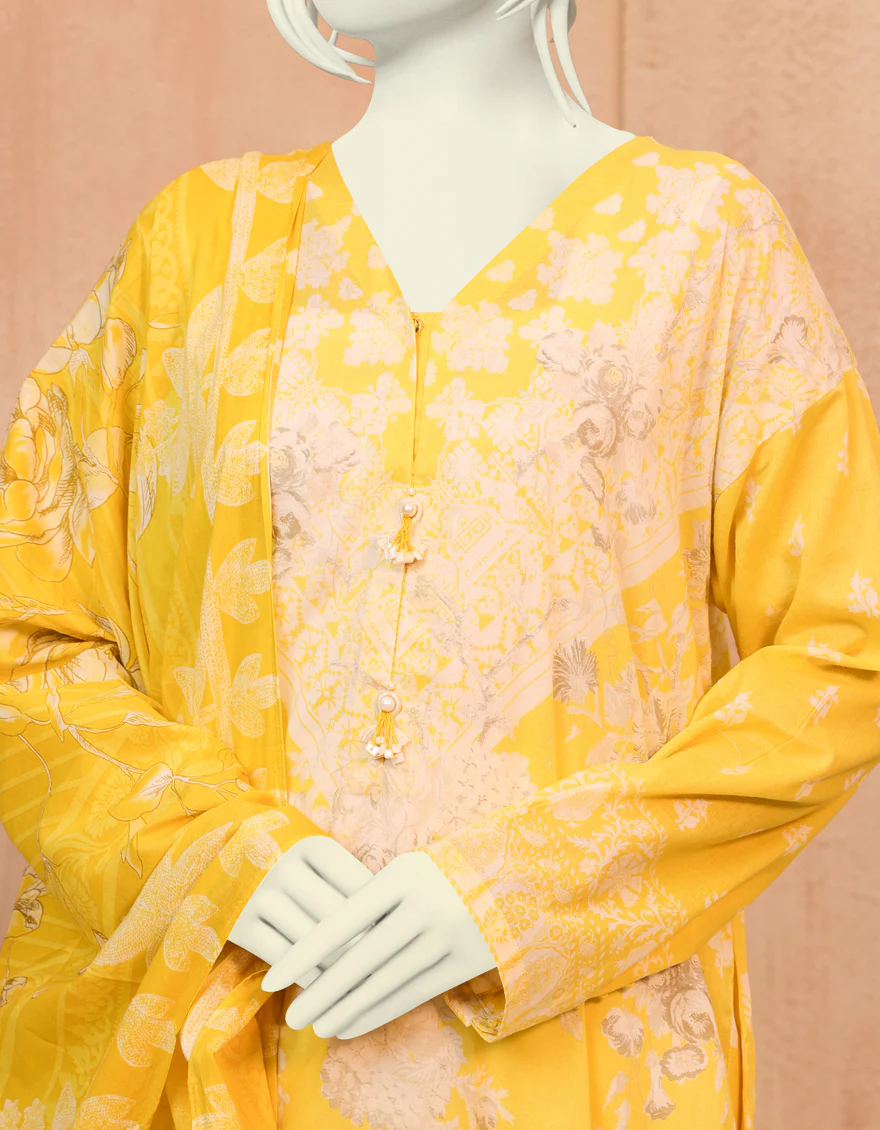 YELLOW LAWN 3PC UNSTITCHED | JJLS-S-JPW-US-22-003 FB/ISIDORE - Image 4