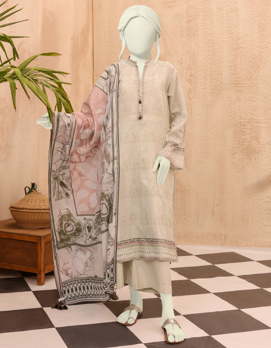 LIGHT GREEN LAWN 3PC UNSTITCHED | JJLS-S-JPW-US-22-006 FB/VINTAGE CAST