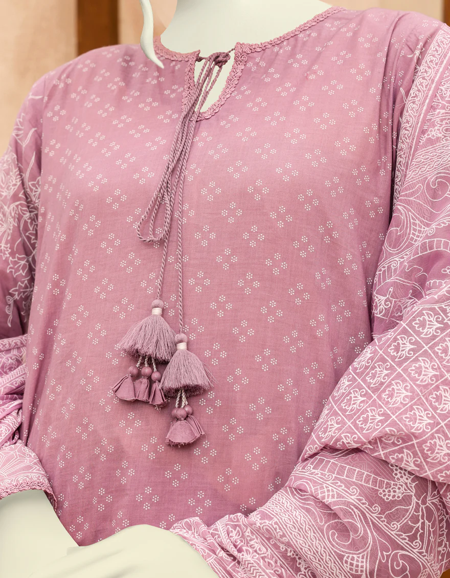 PURPLE LAWN 3PC UNSTITCHED | JJLS-S-JPW-US-22-013 FB/KUNGRI - Image 3