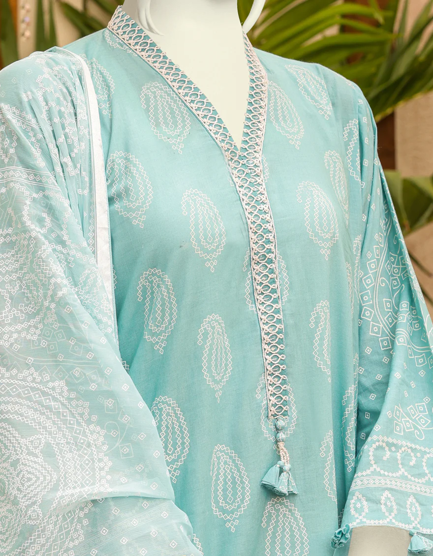BLUE LAWN 3PC UNSTITCHED | JJLS-S-JPW-US-22-015 FB/PHULRHO - Image 3