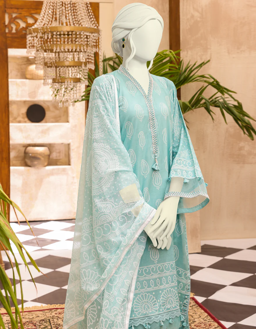 BLUE LAWN 3PC UNSTITCHED | JJLS-S-JPW-US-22-015 FB/PHULRHO - Image 4