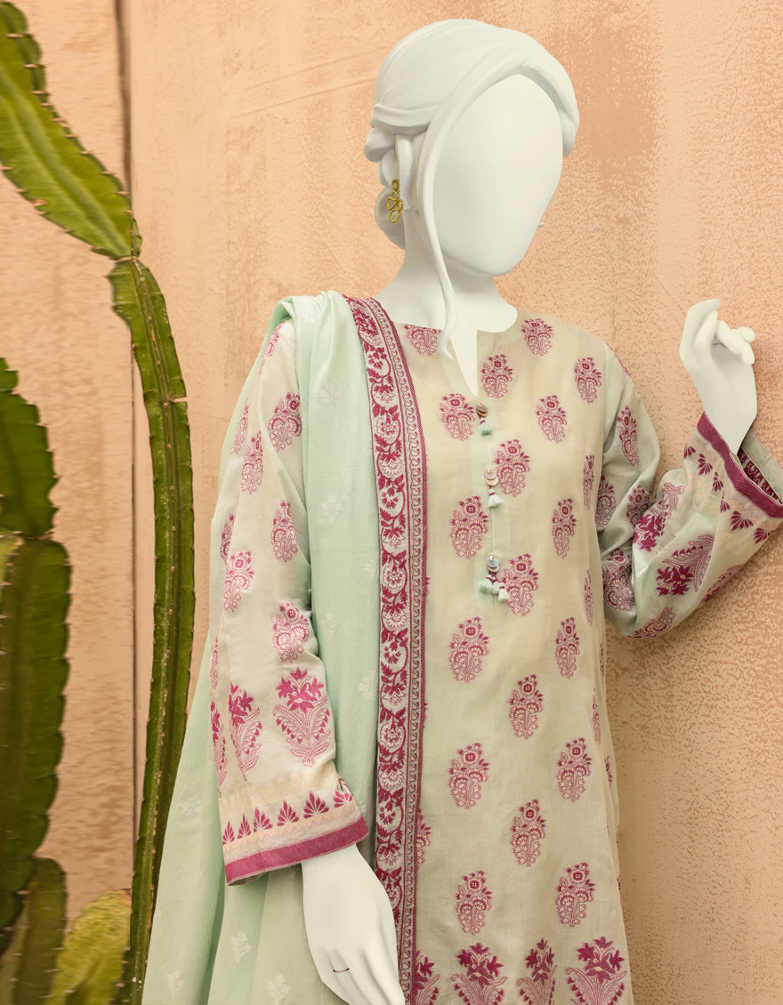SEA GREEN LAWN 3PC UNSTITCHED | JJLS-S-JPW-US-22-024 FB/SOHA - Image 4