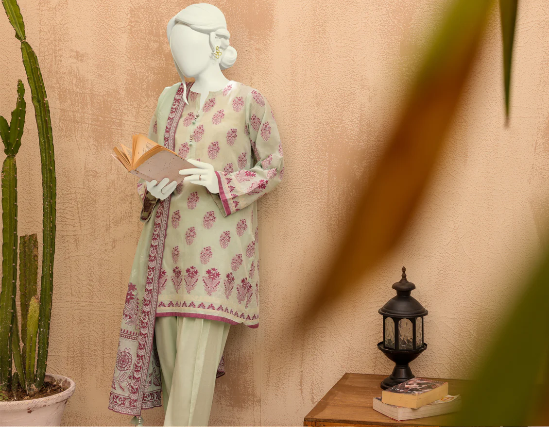 SEA GREEN LAWN 3PC UNSTITCHED | JJLS-S-JPW-US-22-024 FB/SOHA - Image 6