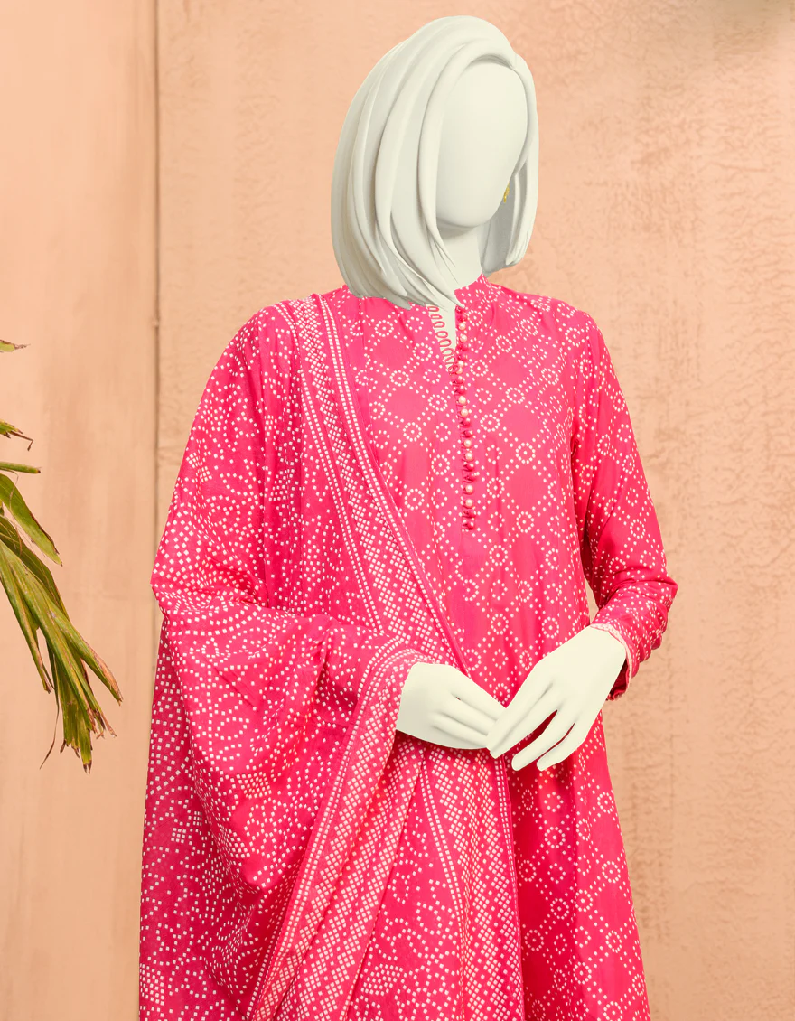 PINK LAWN 3PC UNSTITCHED | JJLS-S-JPWU-US-22-034 FB/TREVINA - Image 3