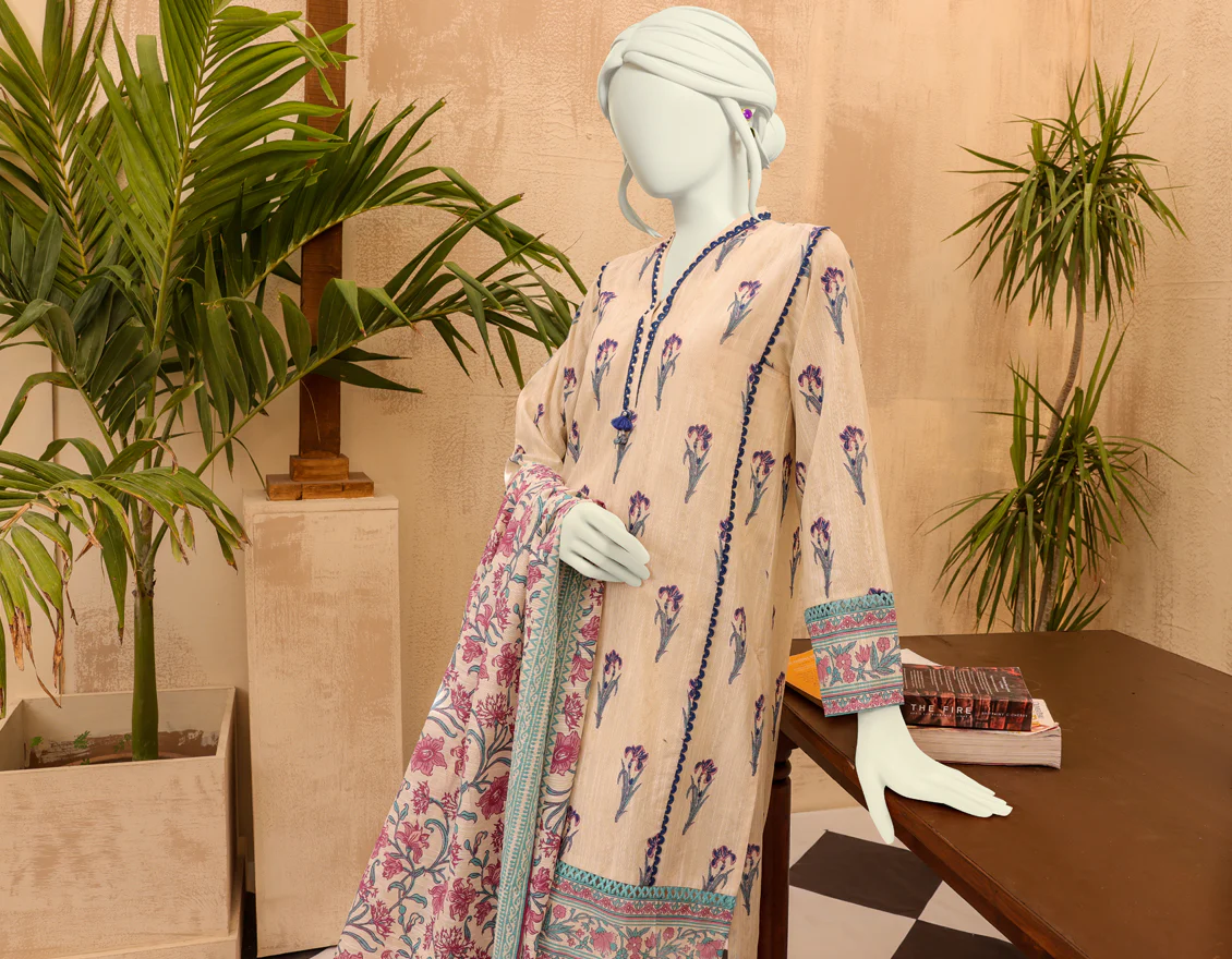MULTICOLOR KHADDAR 3PC UNSTITCHED | JJLS-S-JPWU-US-22-042 FB/AMAVI - Image 4