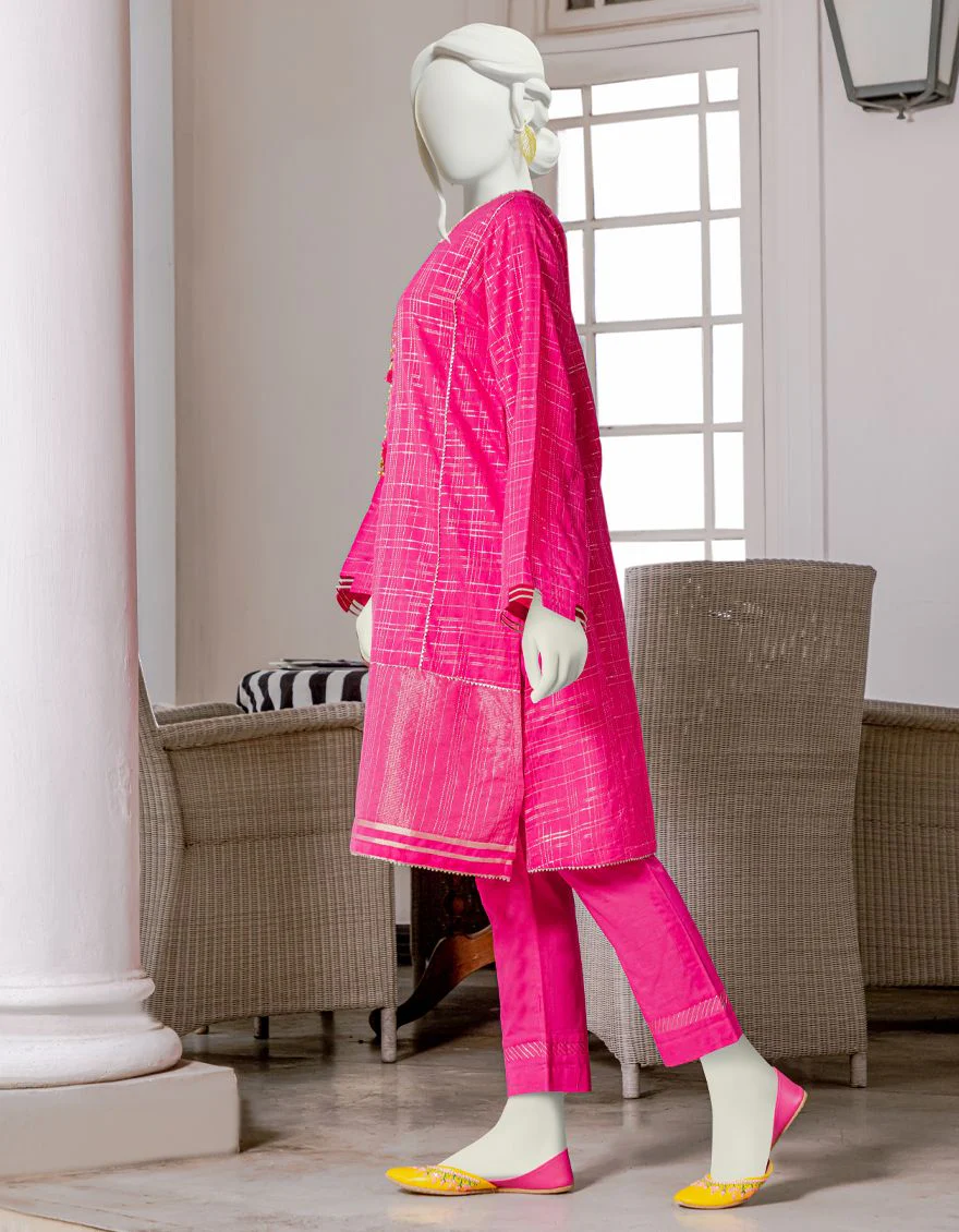 PINK 1PC UNSTITCHED | JJLS-S-JSU-US-22-916 FB/BDL-001 - Image 3