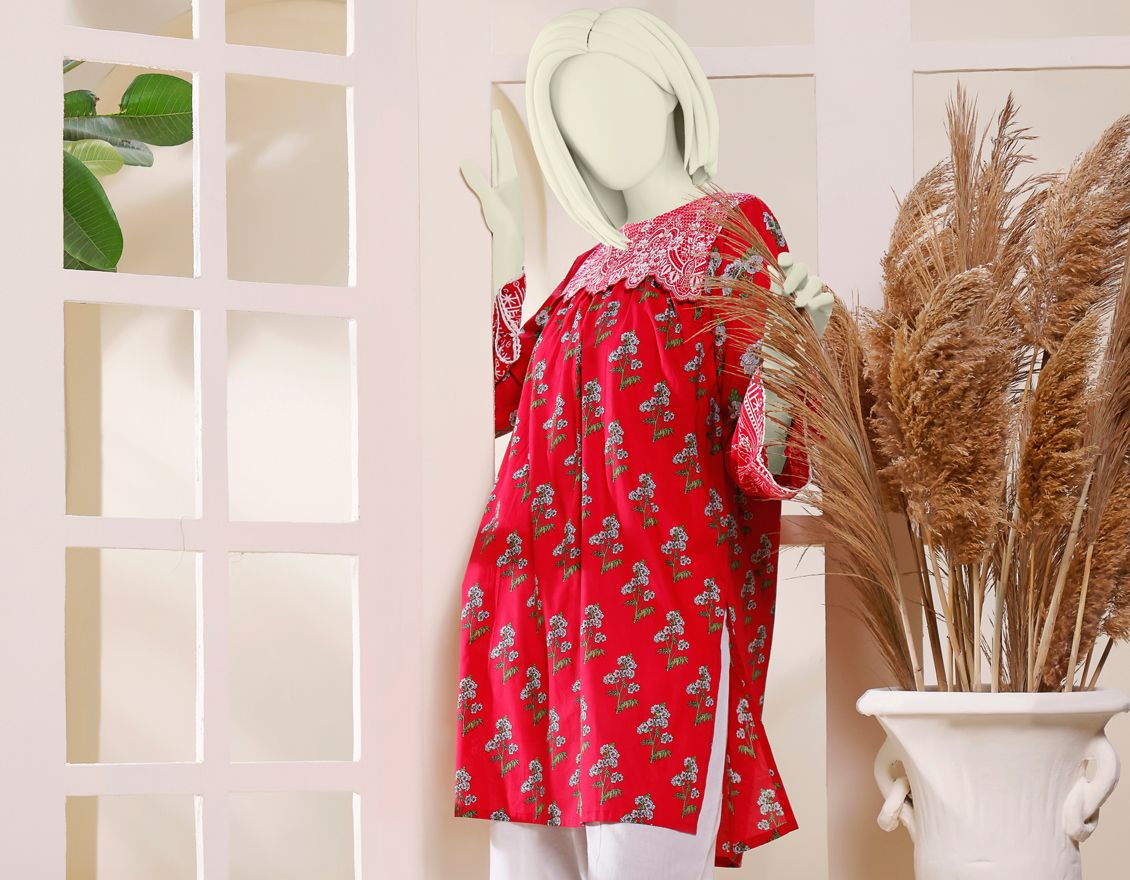RED LIMINAL 1PC UNSTITCHED | JJLS-S-JW1-US-21-904 FB/TARDIVE - Image 3