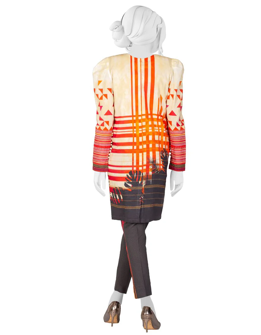 MULTICOLOR LIMINAL 2PC UNSTITCHED | JJLS-S-JW2-US-21-2005 FB/RADIANT - Image 3