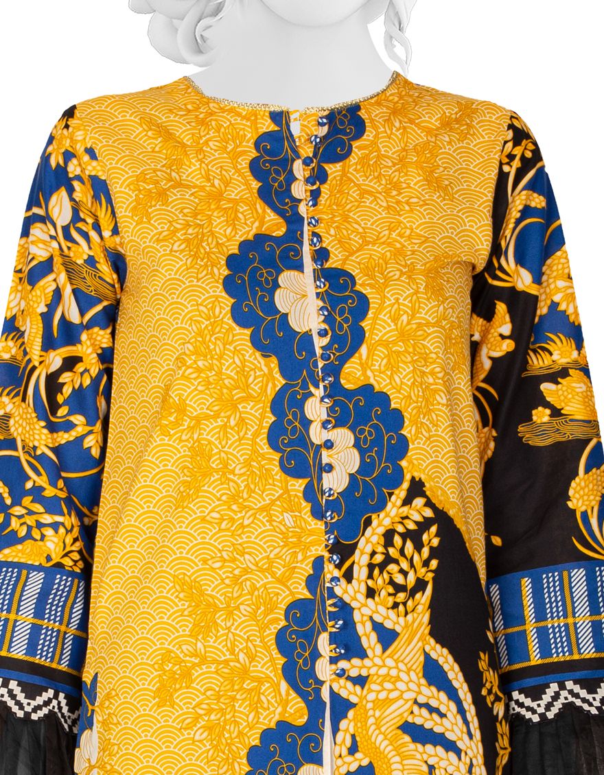 MULTICOLOR LIMINAL 2PC UNSTITCHED | JJLS-S-JW2-US-21-2009 FB/EXECUTIVE CHROME - Image 2