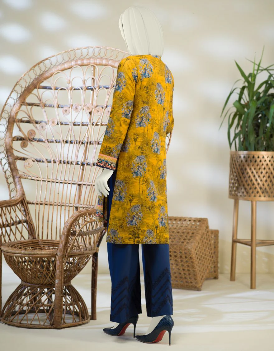 BLUE-MUSTARD LAWN 2PC UNSTITCHED | JJLS-S-JW2-US-21-2011 FB/DOVE - Image 4