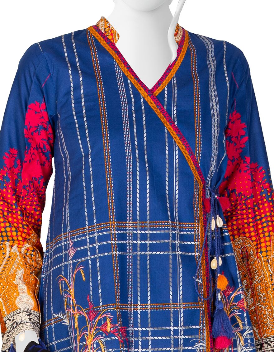 BLUE LIMINAL 2PC UNSTITCHED | JJLS-S-JW2-US-21-7004 FB/BLUE CARPET - Image 2