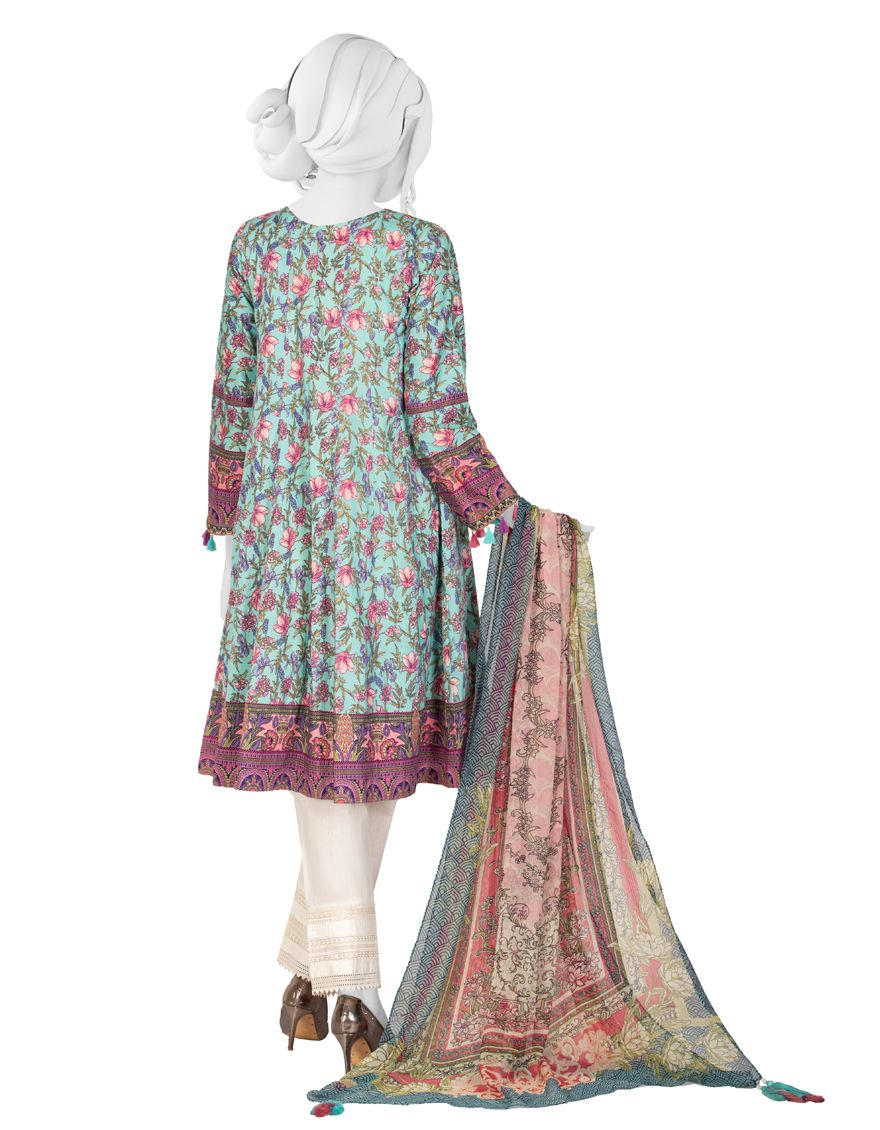 MULTICOLOR LIMINAL 2PC UNSTITCHED | JJLS-S-JW2-US-21-7007 FB/FLORA - Image 3