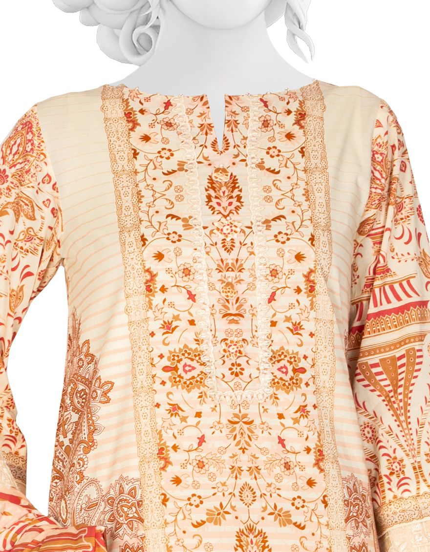PINK CHAMBREY LIMINAL 2PC UNSTITCHED | JJLS-S-JW2-US-21-7008 FB/HIGHLIGHTES - Image 2