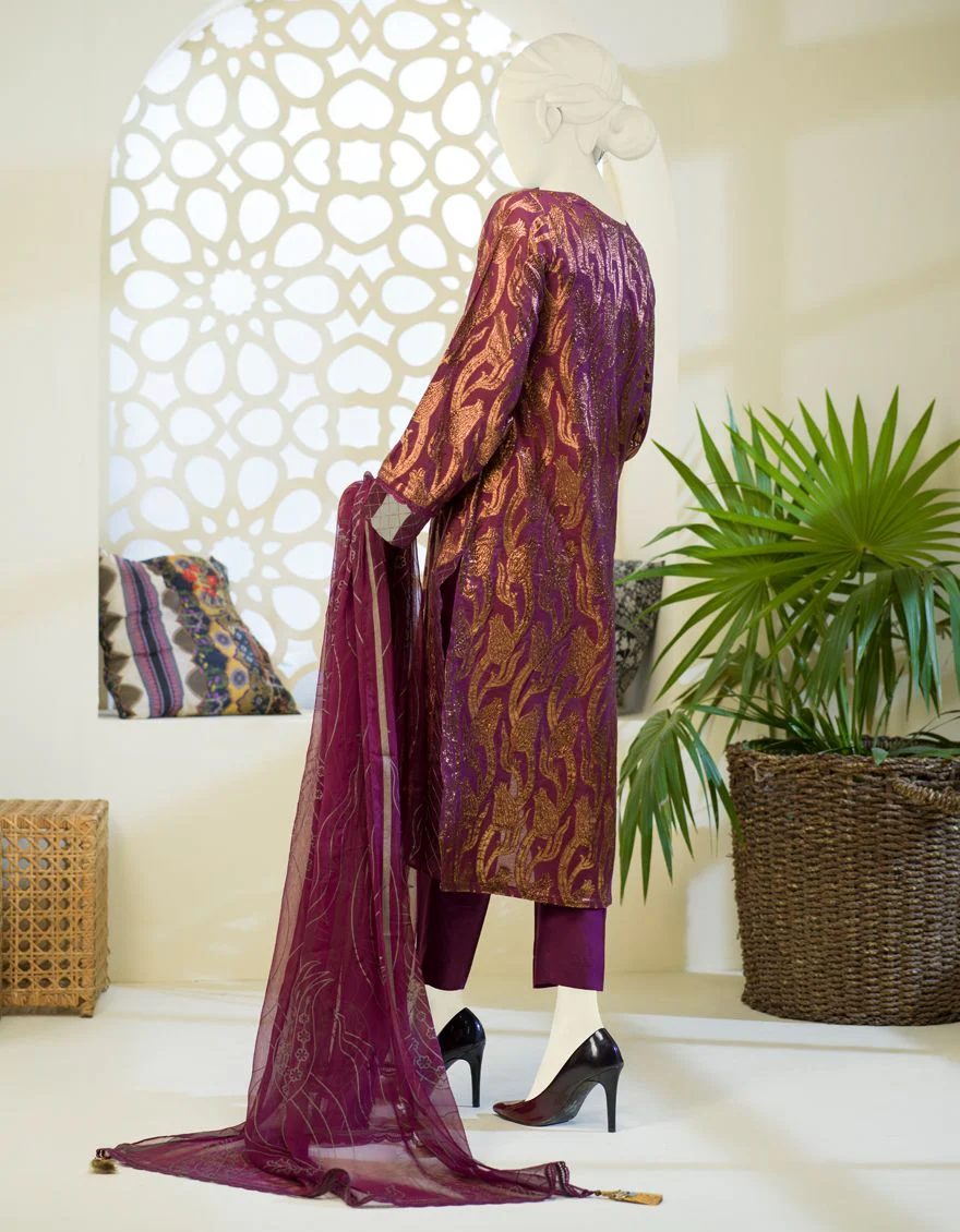 PURPLE PUR LIMINAL 2PC UNSTITCHED | JJLS-S-JW2-US-21-7013 FB/LEAL - Image 3