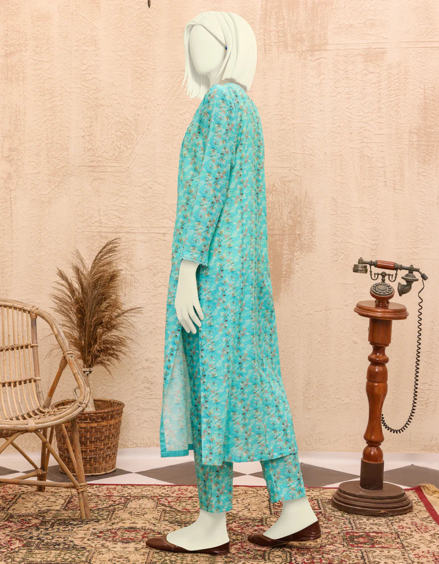 MULTICOLOR LAWN 2PC UNSTITCHED | JJLS-S-JW2-US-22-2006 FB/AUBREY - Image 2