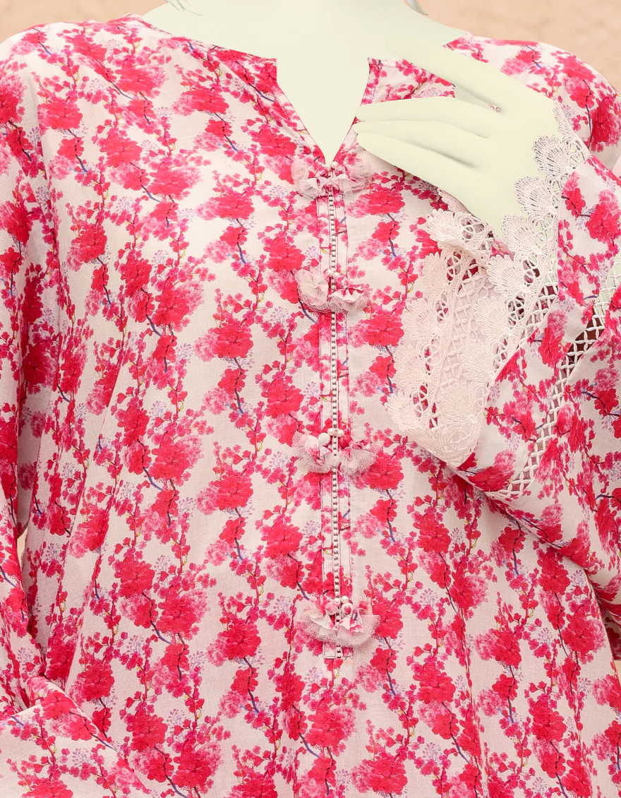 WHITE-ROSE LAWN 2PC UNSTITCHED | JJLS-S-JW2-US-22-2008 FB/LONA - Image 3