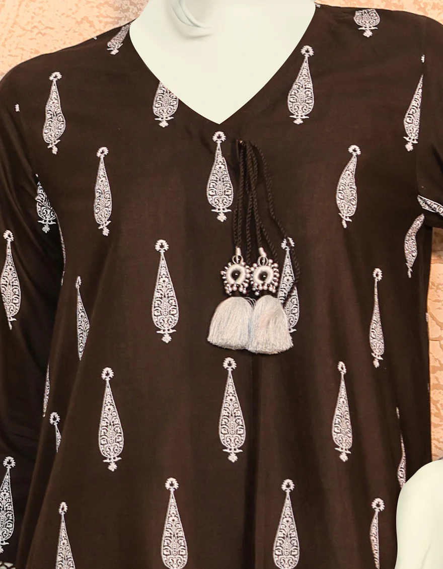 BLACK-WHITE LAWN 2PC UNSTITCHED | JJLS-S-JW2-US-22-2013 FB/KARAMO - Image 3