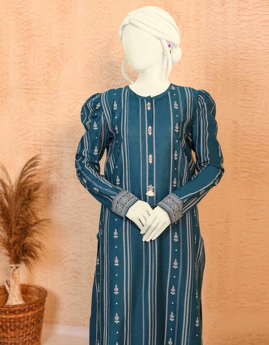 TEAL LAWN 2PC UNSTITCHED | JJLS-S-JW2-US-22-2014 FB/PAIGE - Image 4