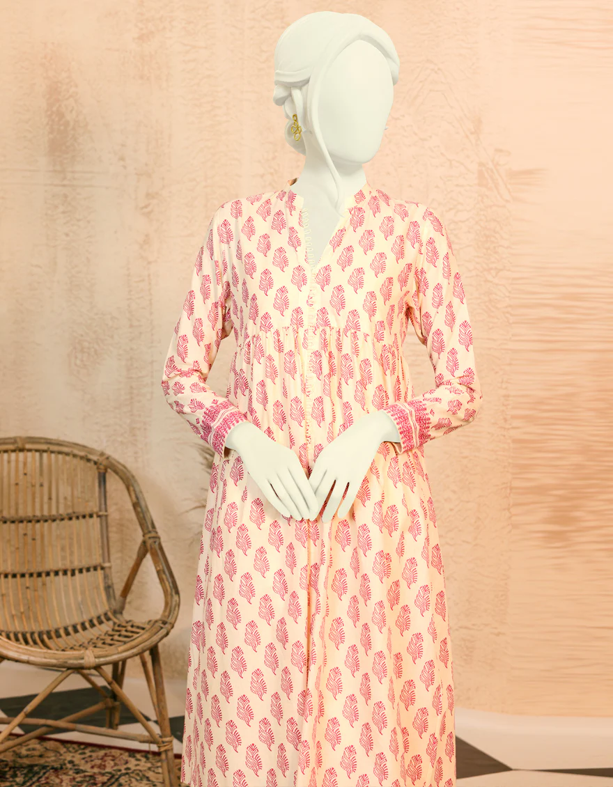 CREAM LAWN 2PC UNSTITCHED | JJLS-S-JW2-US-22-2015 FB/BRIDGET - Image 4