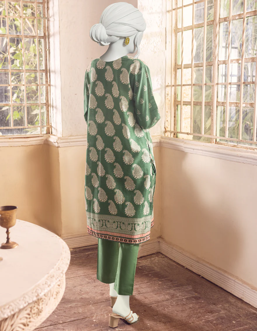GREEN KHADDAR 2PC UNSTITCHED | JJLS-S-JW2-US-22-2035/A FB/ALANIS 1 - Image 2