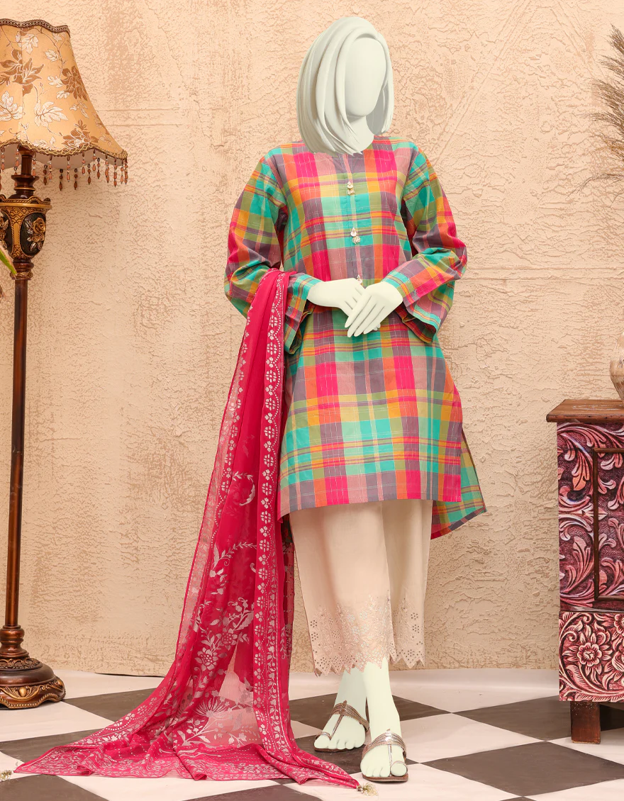 MULTICOLOR LAWN 2PC UNSTITCHED | JJLS-S-JW2-US-22-7017 FB/SADIE