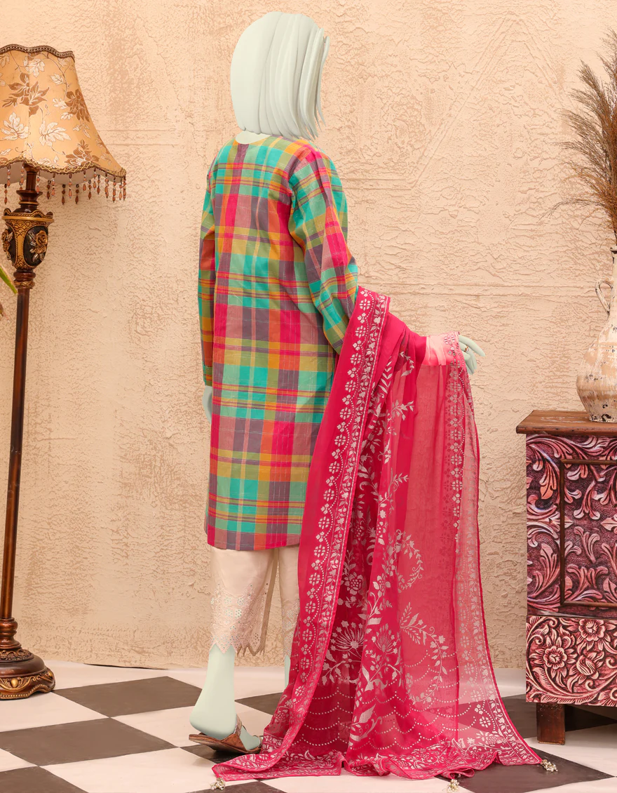 MULTICOLOR LAWN 2PC UNSTITCHED | JJLS-S-JW2-US-22-7017 FB/SADIE - Image 2